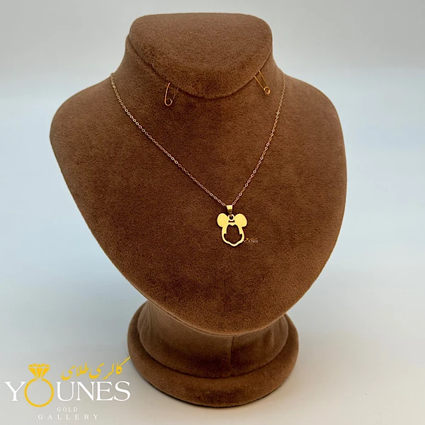 آویز میکی موس طلا لیزری